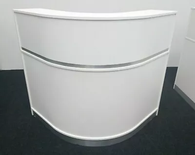 Salon  Reception Desk White Barber Shop Hotel Gym  • £575