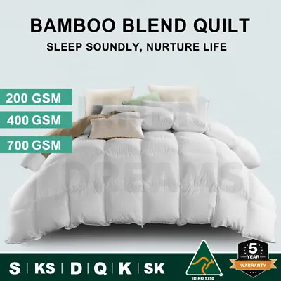 $54.90 • Buy Aus Made All Size Microfiber Microfibre Bamboo Winter Summer Quilt Duvet Doona