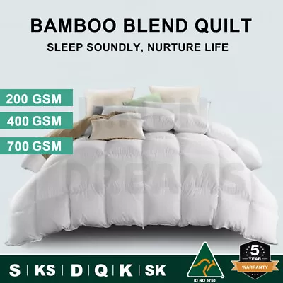 Aus Made All Size Microfiber Microfibre Bamboo Winter Summer Quilt Duvet Doona • $40.80