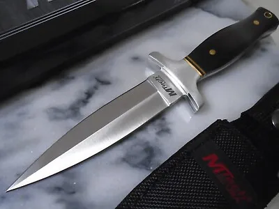 Mtech Full Tang Dagger Knife Dual Edge Fixed Blade Wood MT-20-03 9  OA New • $16.99