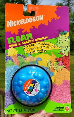 Vintage 1994 Mattel Nickelodeon Floam Sealed In Original Packaging BLUE OOAK • $39.99