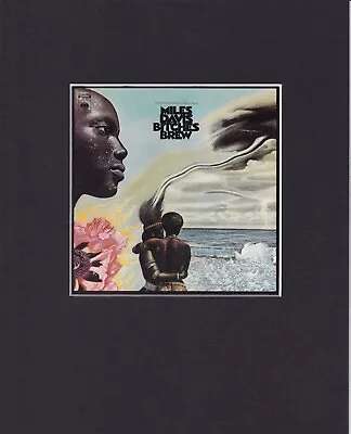 8X10  Matted Print Album Jazz Cover Art Picture: Miles Davis Bitches Brew 1969 • $13.99