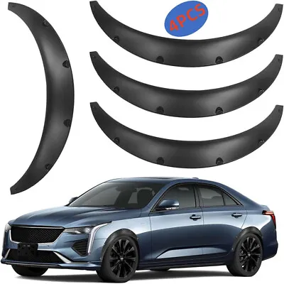 4PCS Universal Car Front Rear Fender Flares Extra Wide Body Kit PU Wheel Arches  • $45.97