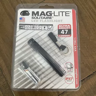 Maglite Solitaire LED 1-Cell AAA Flashlight Color Black - Model SJ3A016 • $1