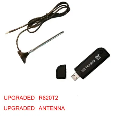 RTL-SDR Radio Receiver RTL2832U + R820T2 New Chipset And Antenna (black) • $24.25