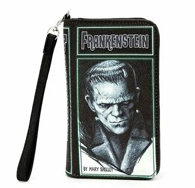 Frankenstein Monster Wallet Womens Halloween Gothic Horror Movie Zombie Zip Gift • $26.99