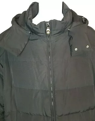 Brooks Brothers Quilted Down Black Winter Hooded Topcoat  XXL • $89.99