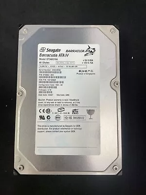 Seagate Barracuda ST340016A P/N:9T6002-003 40GB 7200 RPM 3.5  HDD IDE • £0.99