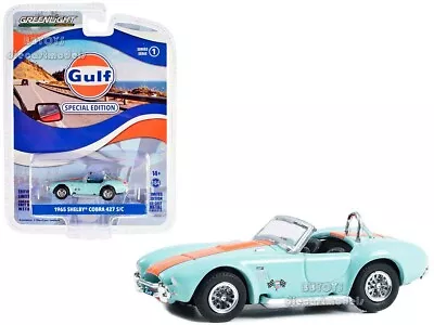 1965 Shelby Cobra 427 S/c Light Blue  Gulf Oil  1/64 Diecast Greenlight 41135 A • $7.99