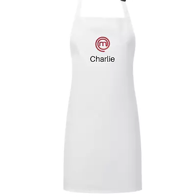 Kitchen Apron Chef Bib Adult Embroidered With Master Chef Logo -  • £12.99