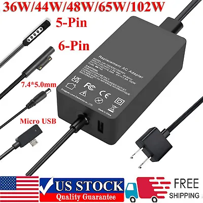 Charger For Microsoft Surface Pro 9 8 X 7 6 5 4 3 2 1 Laptop RT1/2 Power Adapter • $14.99