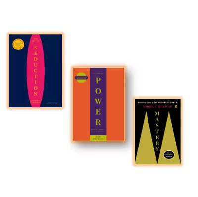 Robert Greene 3 Books Collection Set [CONCISE] 48 Laws Power Mastery Seduction • $32.90
