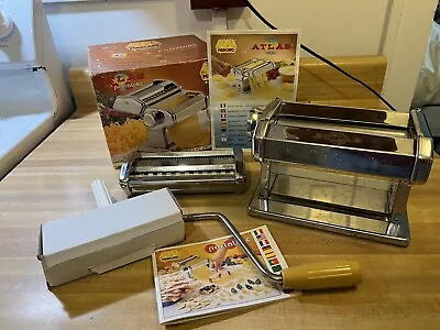 NIB Atlas 150 Deluxe And Pastabike Marcato Made In Italy Pasta Maker • $30