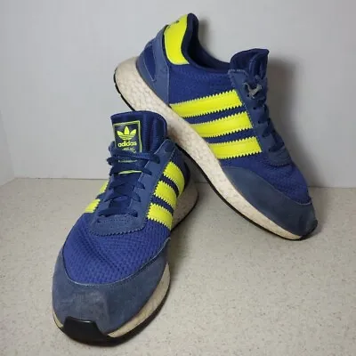 Adidas Originals I-5923 Men's Casual Running Shoes Navy/Yellow F34270 Men’s 9 • $36.10