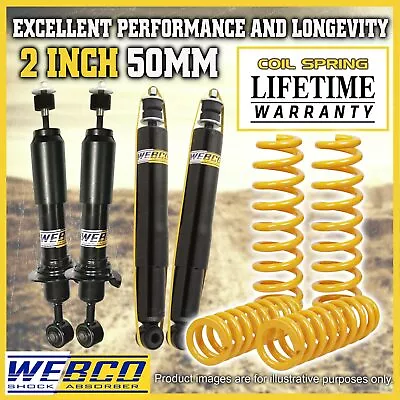 $659 • Buy 2 Inch Lift Kit Webco Shock Absorbers King Springs For Mitsubishi Challenger PB