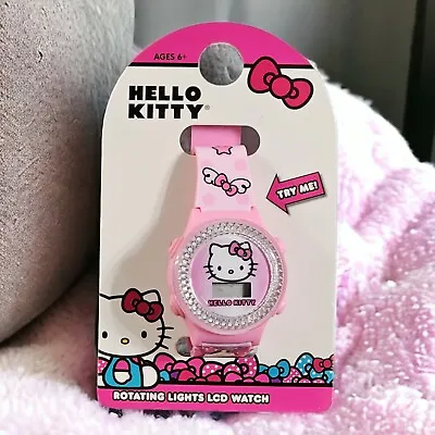 Hello Kitty Rotating Lights LCD Watch And Minnie Mouse Flashing LCD Watch • $9.95