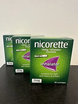 £55 • Buy Pack Of 20 Nicorette 15mg Nicotine Inhalers
