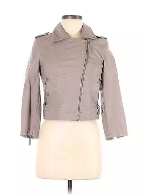 Vero Moda Women Gray Faux Leather Jacket XS • $31.74