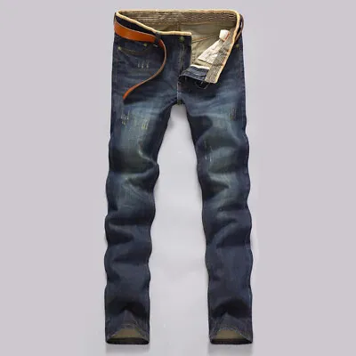 Men's Casual Jeans Skinny Denim Straight Slim Fit Combat Cargo Pant Waist To 40  • $24.59