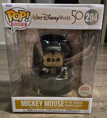 Funko Pop Mickey Mouse On The Hunted Mansion Buggy #249 - New Unopened With... • £62.65