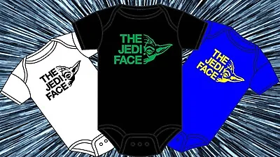 Star Wars Baby Grow The Jedi Face Baby Yoda Sci-fi Baby Vest 0-18 Months New • £8.99