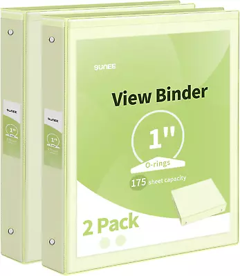 3 Ring Binder 1 Inch 2 Pack Clear View Binder Three Ring Pvc-Free (Fit 8.5X11 I • $16.99