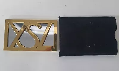 Rare 1980s Vintage Exclusive YSL Gold Compact Mirror • £99.99