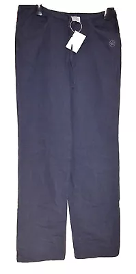 Murphy & Nye Classic Relaxed Blue Dyed Cotton Drawstring Pants Size: M • £13.99