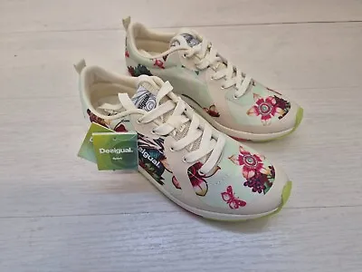 FW23 Desigual Shoes Fitness Gym Shoes Eva T Woman 60DS1A6 1013 • $220.79