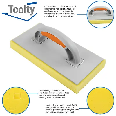 £6.99 • Buy Sponge Float Plastering Skimming Rendering Tiling Grout Cleaning Tool DIY Toolty