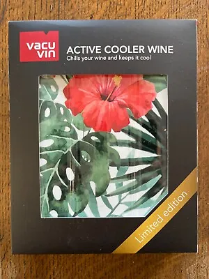 $15 • Buy Vacu-Vin Active Cooler Wine Alcohol Limited Edition Tropical Bottle Chiller NIB