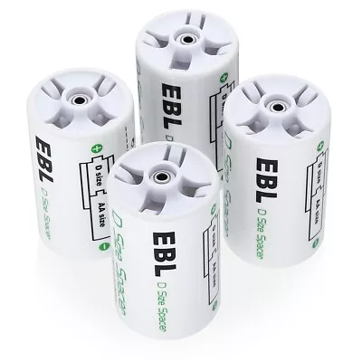 4 C Size Battery Adapters AA To C Size Battery Spacer Converter Case Use With AA • $6.59