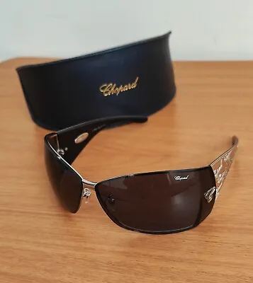 £116 • Buy Chopard Sunglasses SCH 637  *EXCELLENT CONDITION* Original Case. Wrap Rimless . 