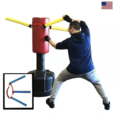 Boxing MMA Martial Arts Renegade Fighters Heavy Punching Bag Triple Training Arm • $27.98