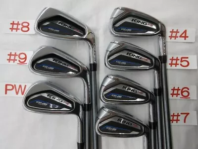 Cobra KING F9 SPEEDBACK ONE LENGTH Irons #4-9.P(7Clubs)/Speeder/Flex:R/Iron Set • $694.67