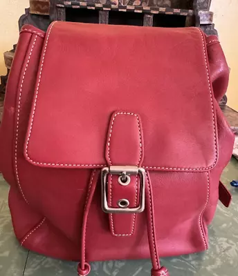 Vintage Coach Legacy Red Backpack 9569 • $88.88