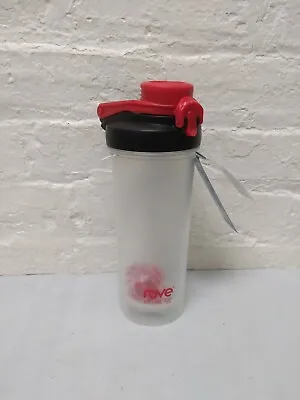 Water Bottle 27 Oz Plastic Blender Shaker Mixer Loop Shaker Ball Red • $10.43