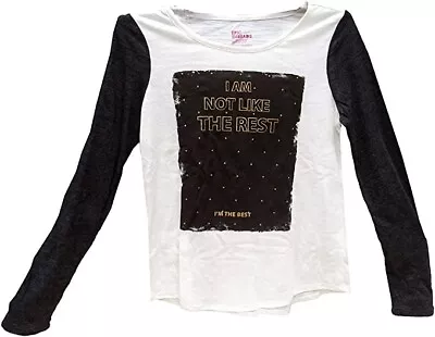 Epic Threads Big Girls' Graphic-Print T-Shirt Long Sleeve Small 49-54  52-63 Lbs • $8.98