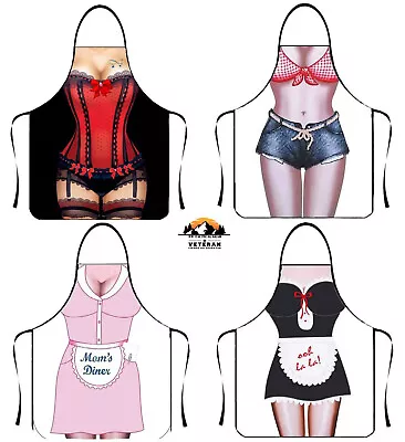 Funny Sexy Aprons Waterproof Sexy Apron Cooking Grilling Baking Party Gift • $12.99