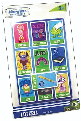 Juego De LoterÍa  Monsters University  (bingo Mexican Style) From Mexico • $5.99