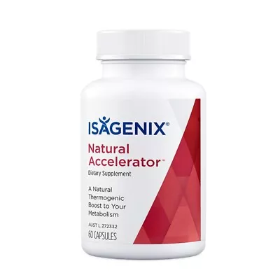 ISAGENIX - Natural Accelerator - Boost Metabolism - Dietary Supplement - 60 Caps • $43