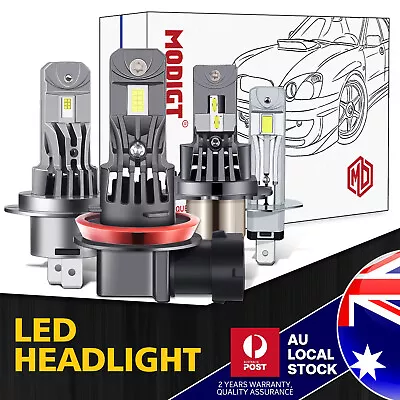 500W H1 H4 H7 H11 9005 9006 LED Headlight Globes Bulbs Kit 6000K White 320000LM • $29.59