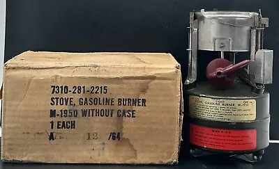 Vintage US Army Military 1964 Rogers Akron Ohio Single Burner Camp Stove M-1950 • $119.95