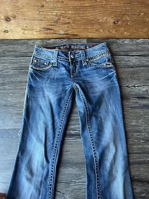 $33.71 • Buy Rock Revival Womens 27  Long Alanis Bootcut Jeans 28x33 C56