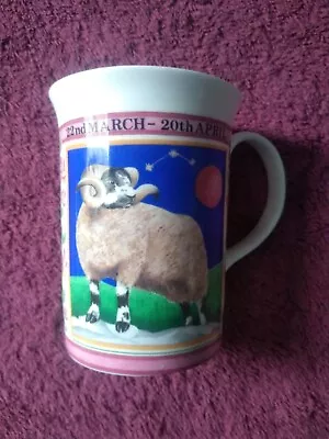 Vintage Queens Zodiacs Fine Bone China Mug- Aries - Made In England • £2.99