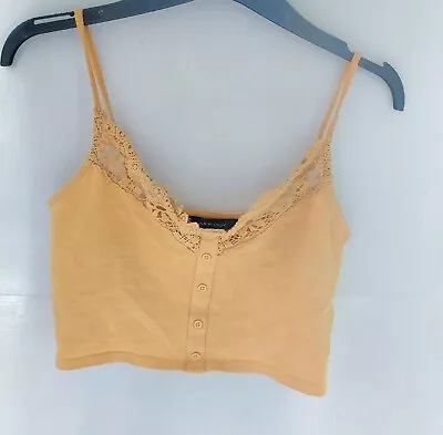 Mustard New Look Crop Top Size 8 • £5.50