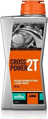 KTM Motorex Cross Power 2T Pre Mix Synthetic Offroad Motorcycle Oil 1 Liter • $28.95