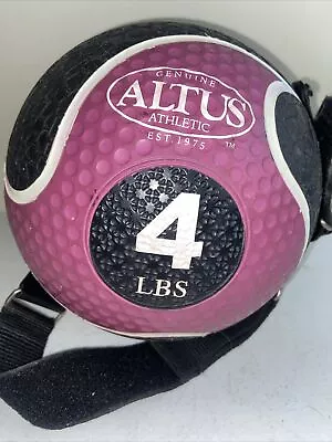 Altus 4 Pound Medicine Ball With Adjustable Handles Straps. • $24.90