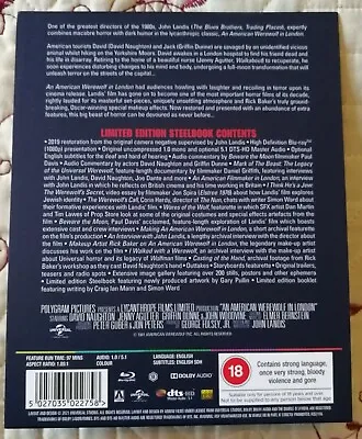 £3 • Buy An American Werewolf In London Blu-ray Steelbook J-Card Only