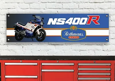 Br51b Honda Ns400r Ns400 Rothmans Nsr Workshop Banner Sign • $42.48